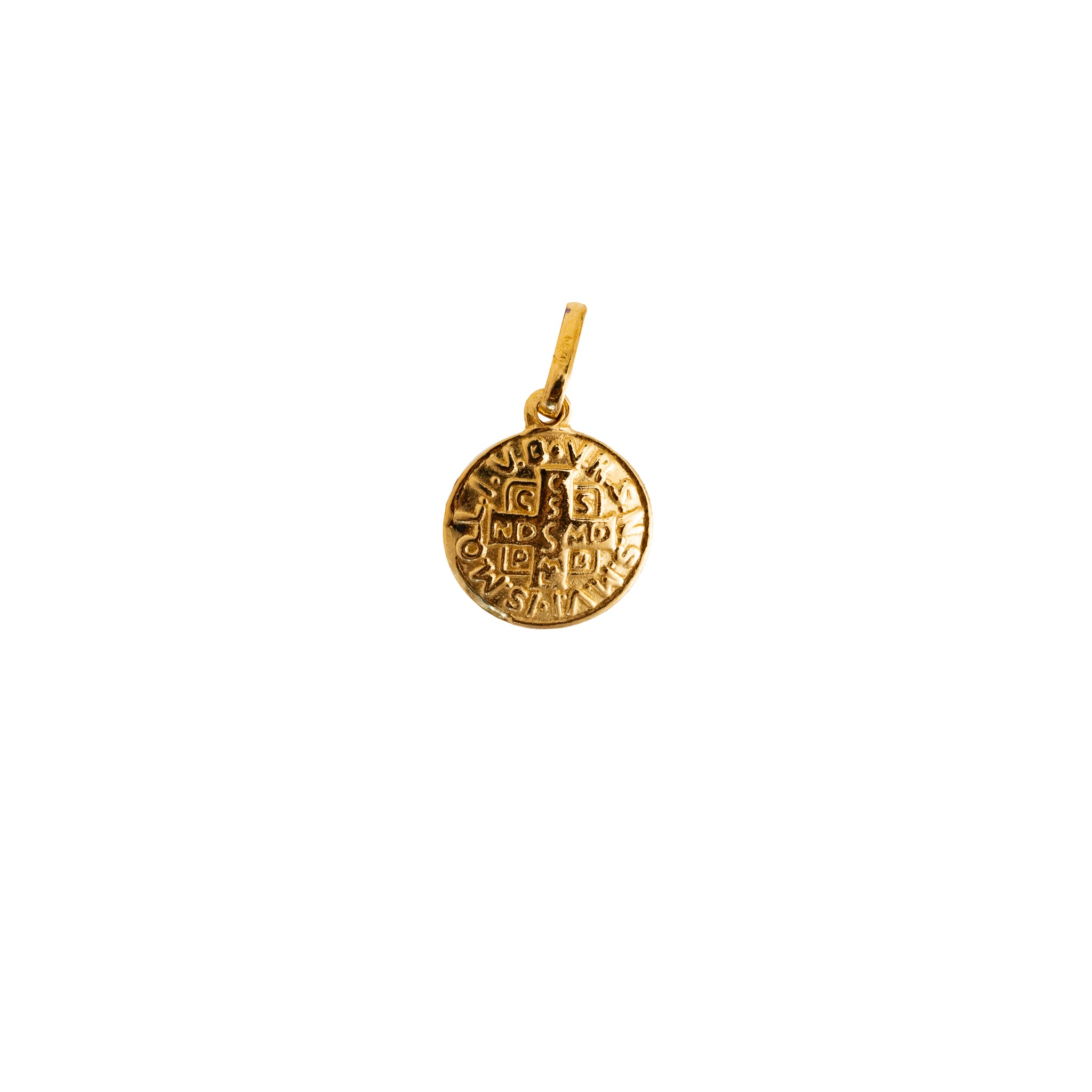 Pingente Agnus Dei Trabalhado Dupla Face Ouro 18k