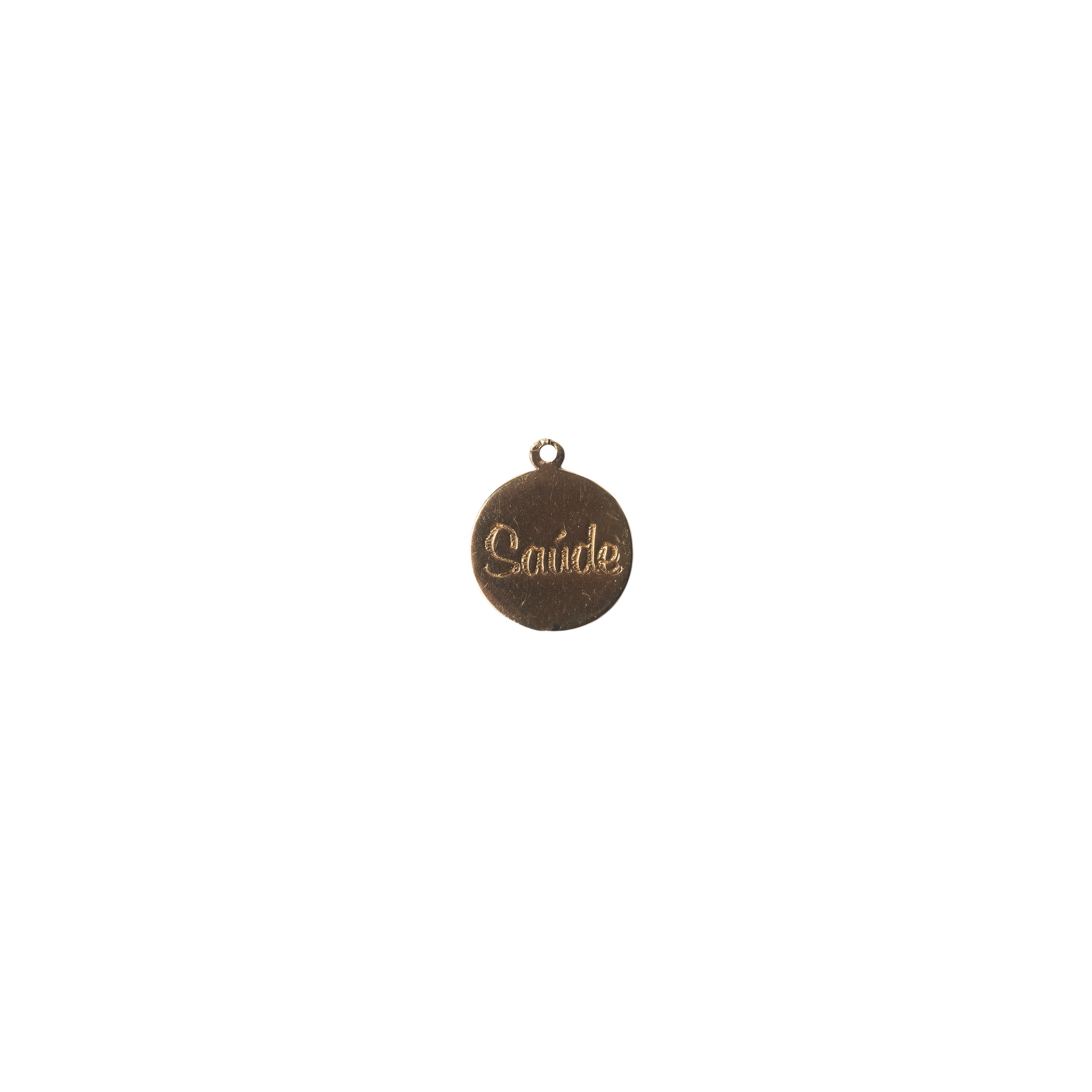 Pingente Medalha Saúde Ouro 18K