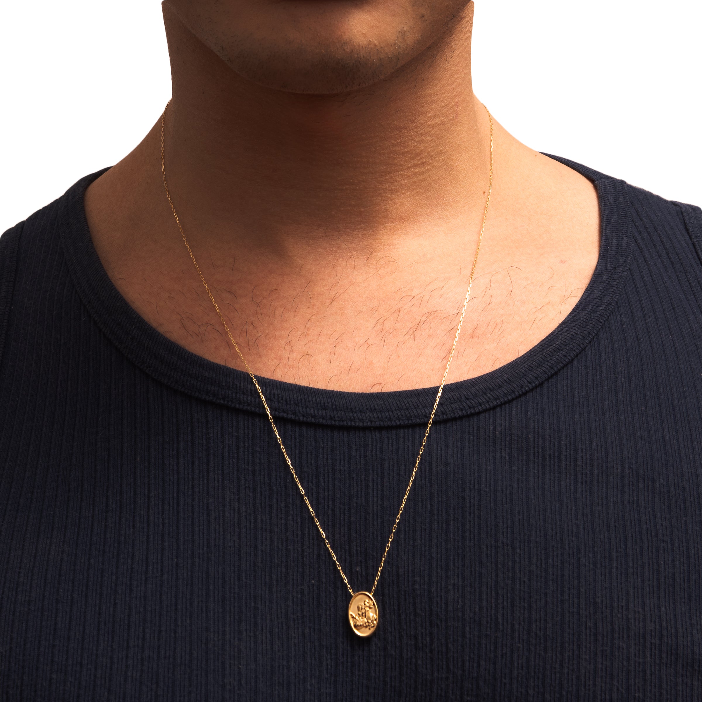 Escapulário São Jorge ouro 18k