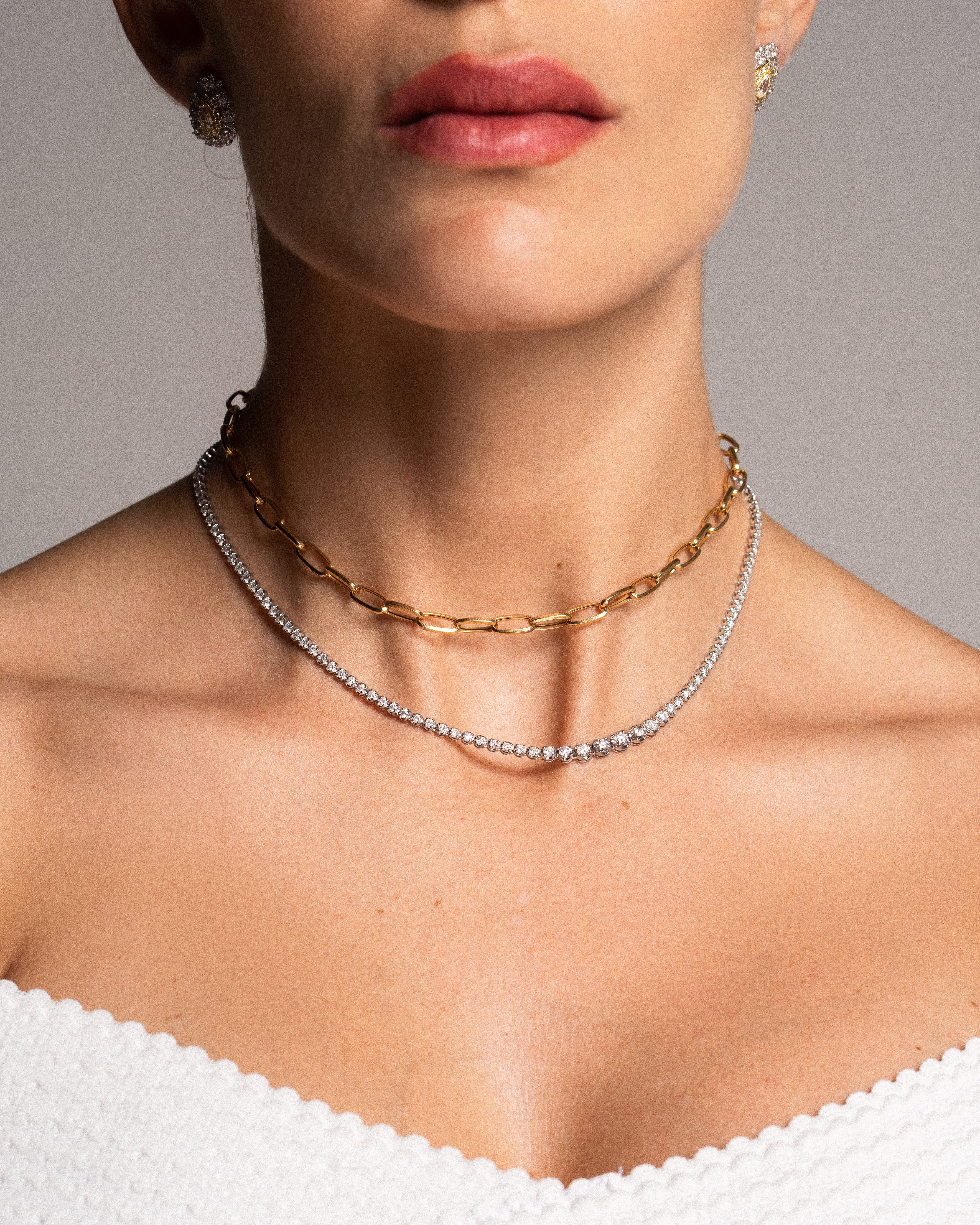 Choker Grandes Elos Ouro 18k