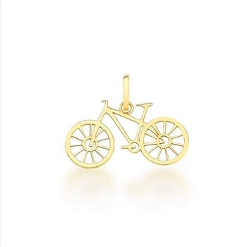 Pingente de bicicleta em ouro 18k, alta joalheria, joias de luxo e peças exclusivas Rose Mafra.